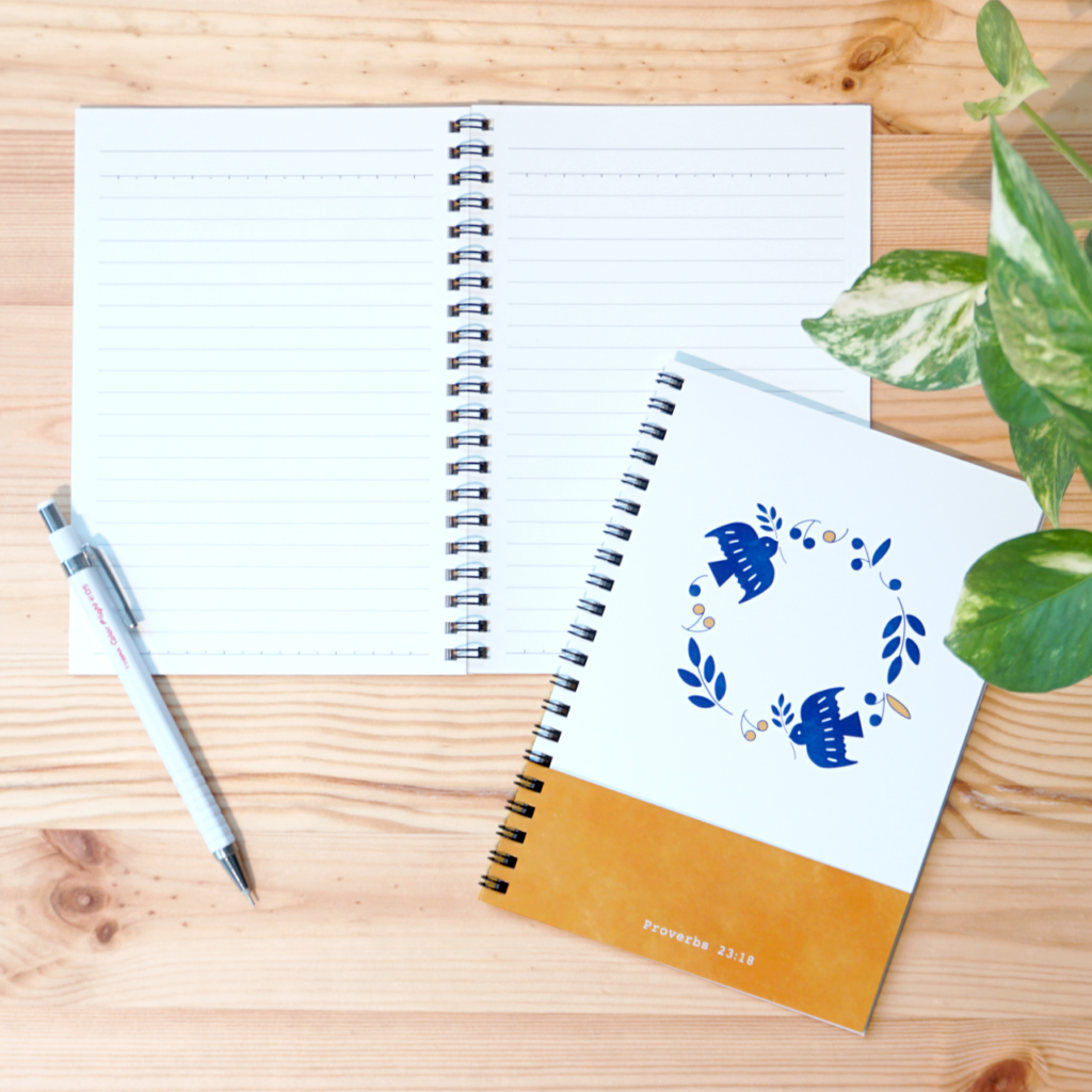 お手軽リングノート-ハトとオリーブ