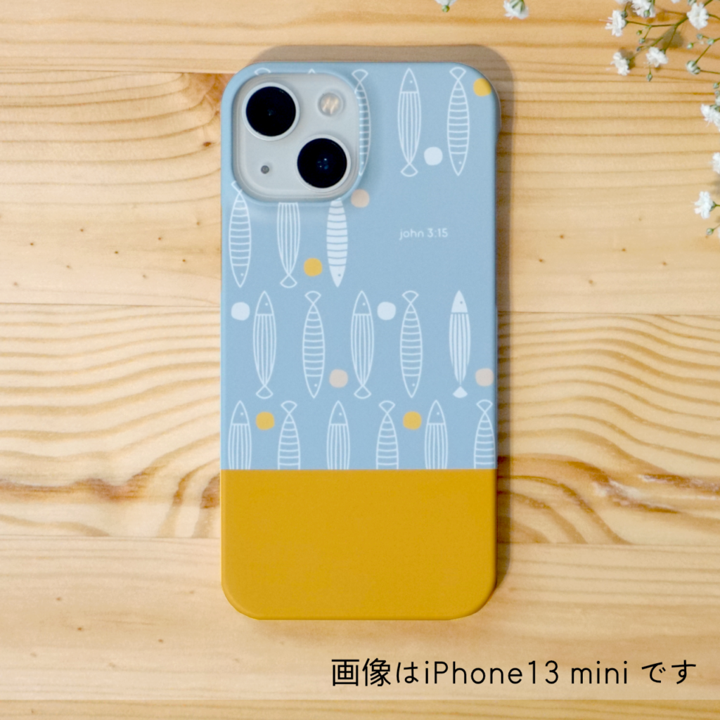 iphoneケース-ブルー,イエロー