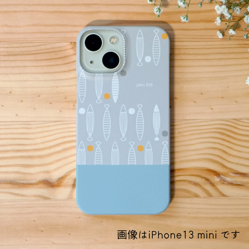 スマホケース-魚とパン