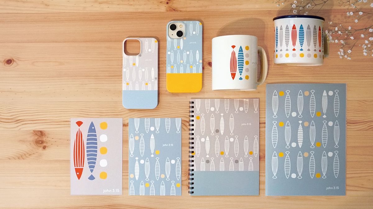 「魚とパン」シリーズができました。